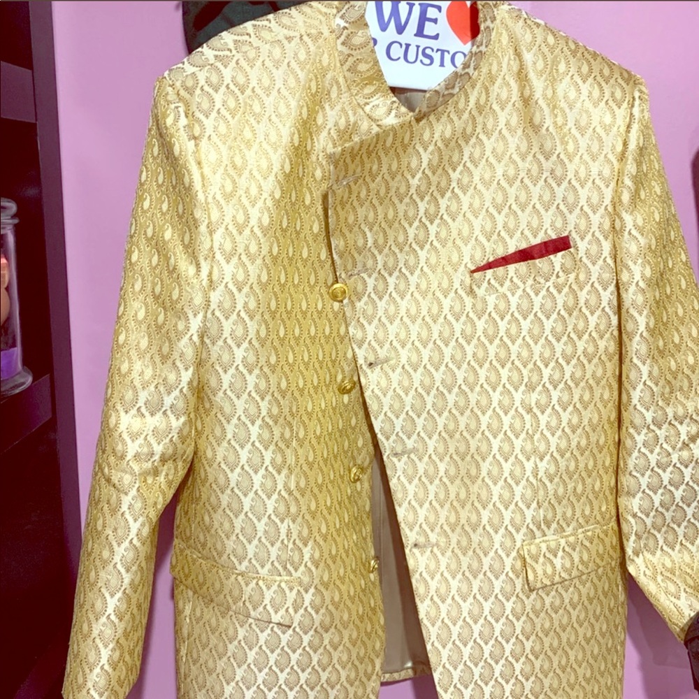 Gold formal jacket